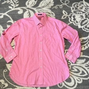 XMI platinum button front pink and white size 18 like new.